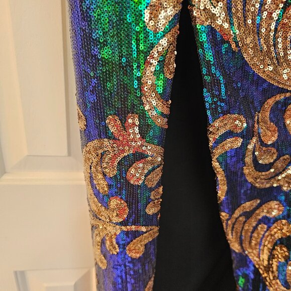 Iridescent Sequin Gown - Picture 8 of 10